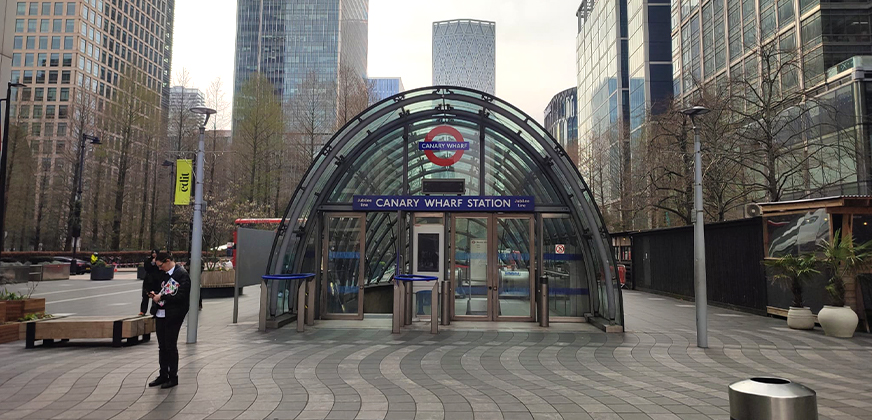 Canary Wharf Station underground