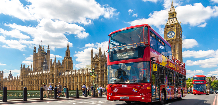 Londen dubbeldekker bus